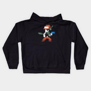 Quote low-res pixelart Kids Hoodie